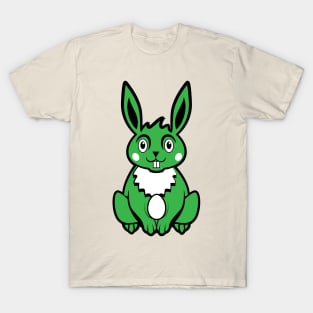 Green Colored Easter Bunny T-Shirt